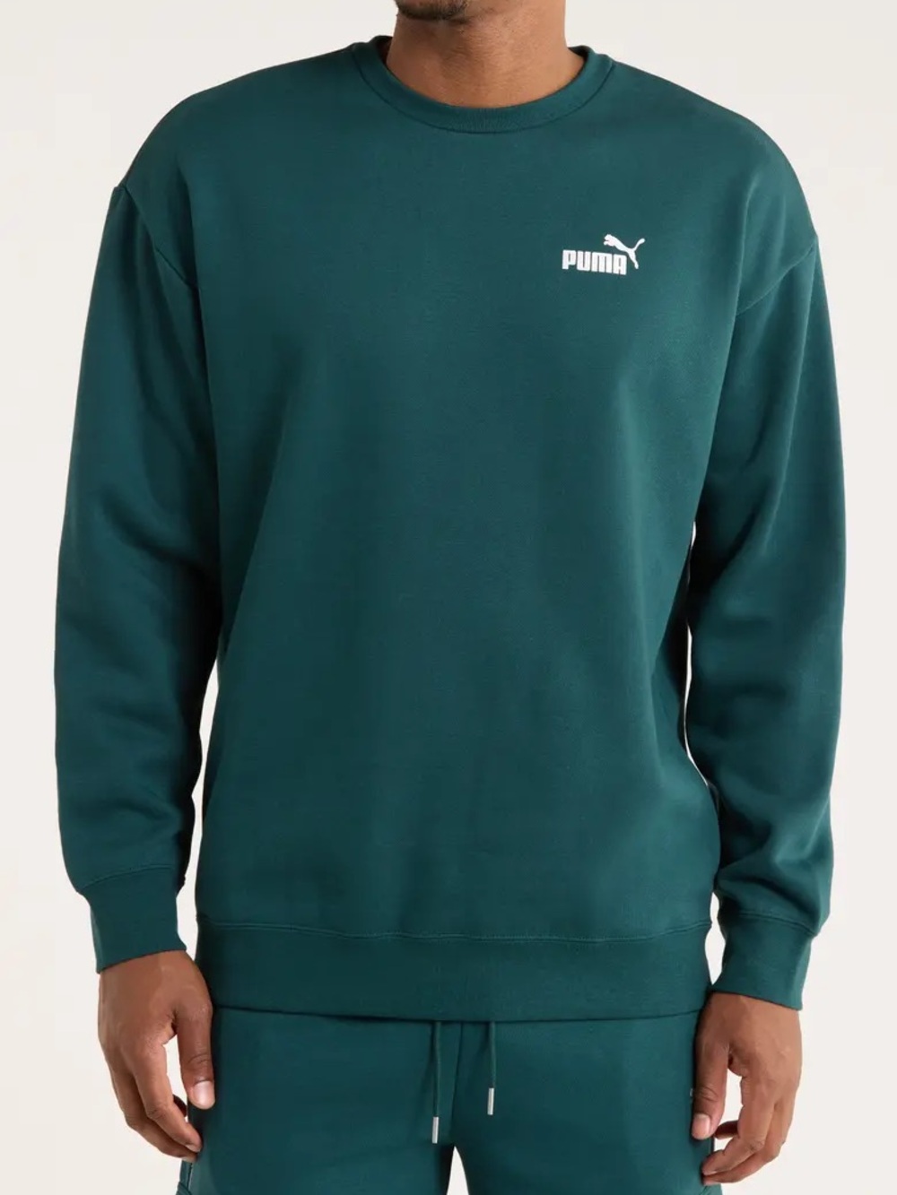 PUMA Maximal Metallic Crew + Sweats Bundle Set